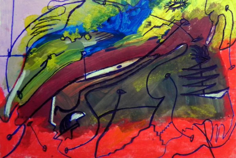 Abstracto con lineas Boceto