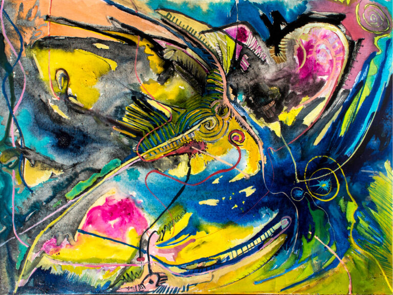 Abstracto Cósmico Azul